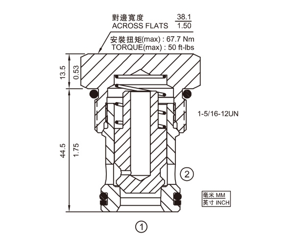 CV16-20 單向閥